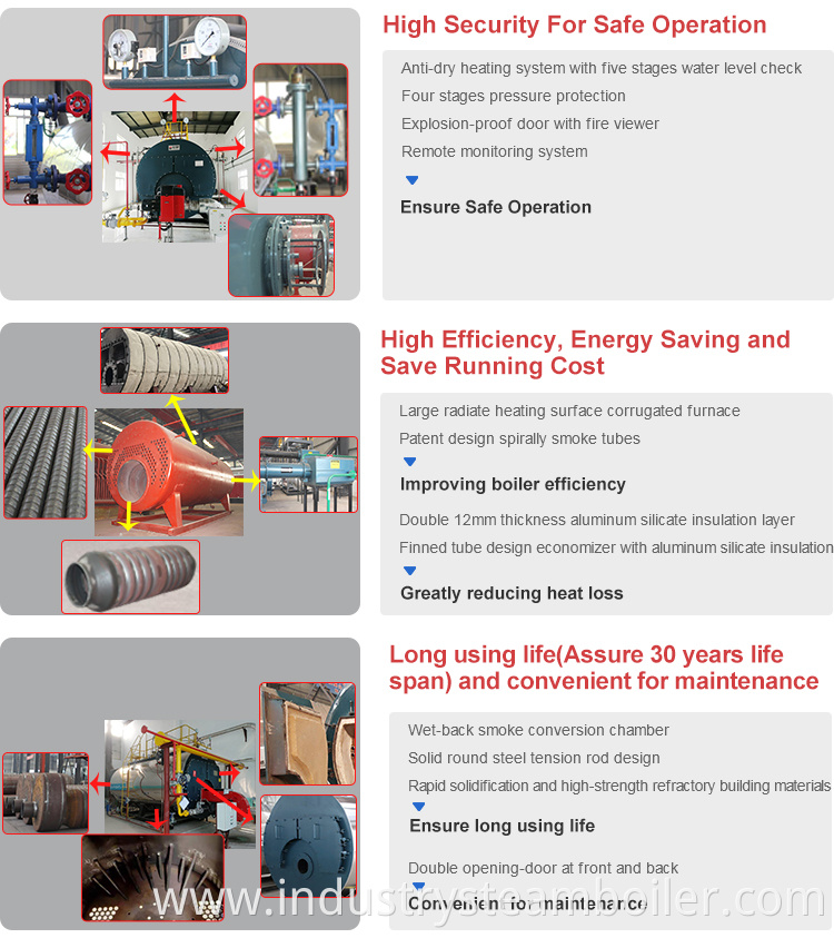 Hot Water Output Central Heating Boiler System